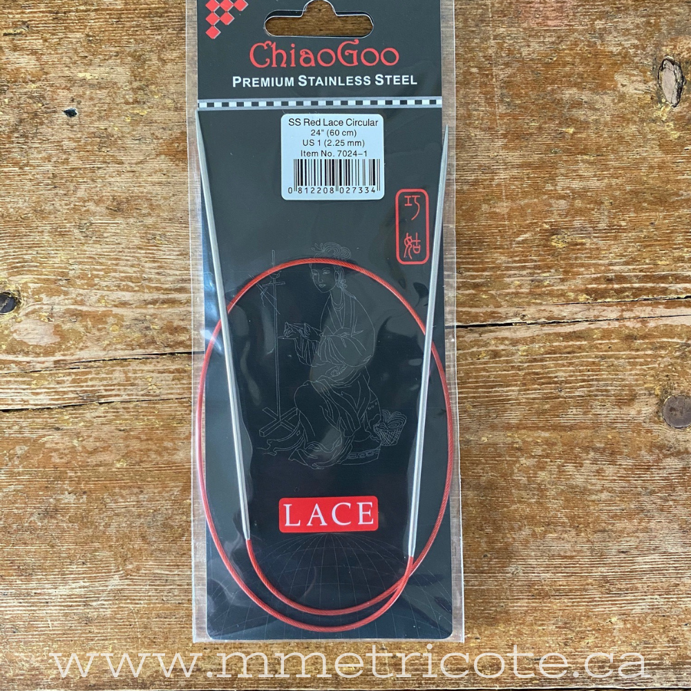 Aiguilles Circulaires Fixes 24" (60 cm) CHIAOGOO