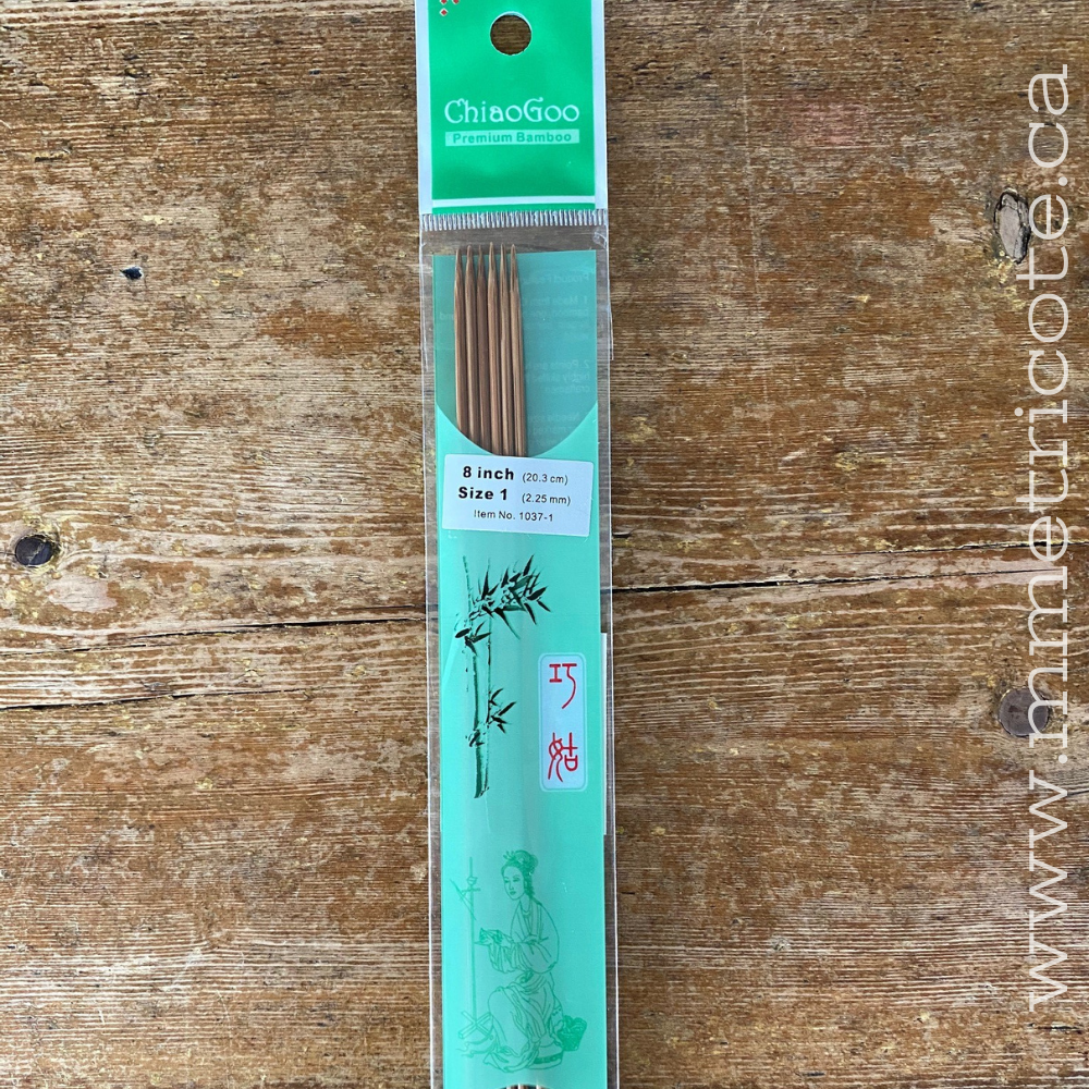 Aiguilles Double Pointes BAMBOO 8" CHIAOGOO