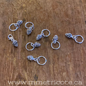 10 Marqueurs De Mailles En Alliage Zinc Numérotés - Pour Tricot, Crochet, Couture, Broderie (3.7x1.1cm) - 7